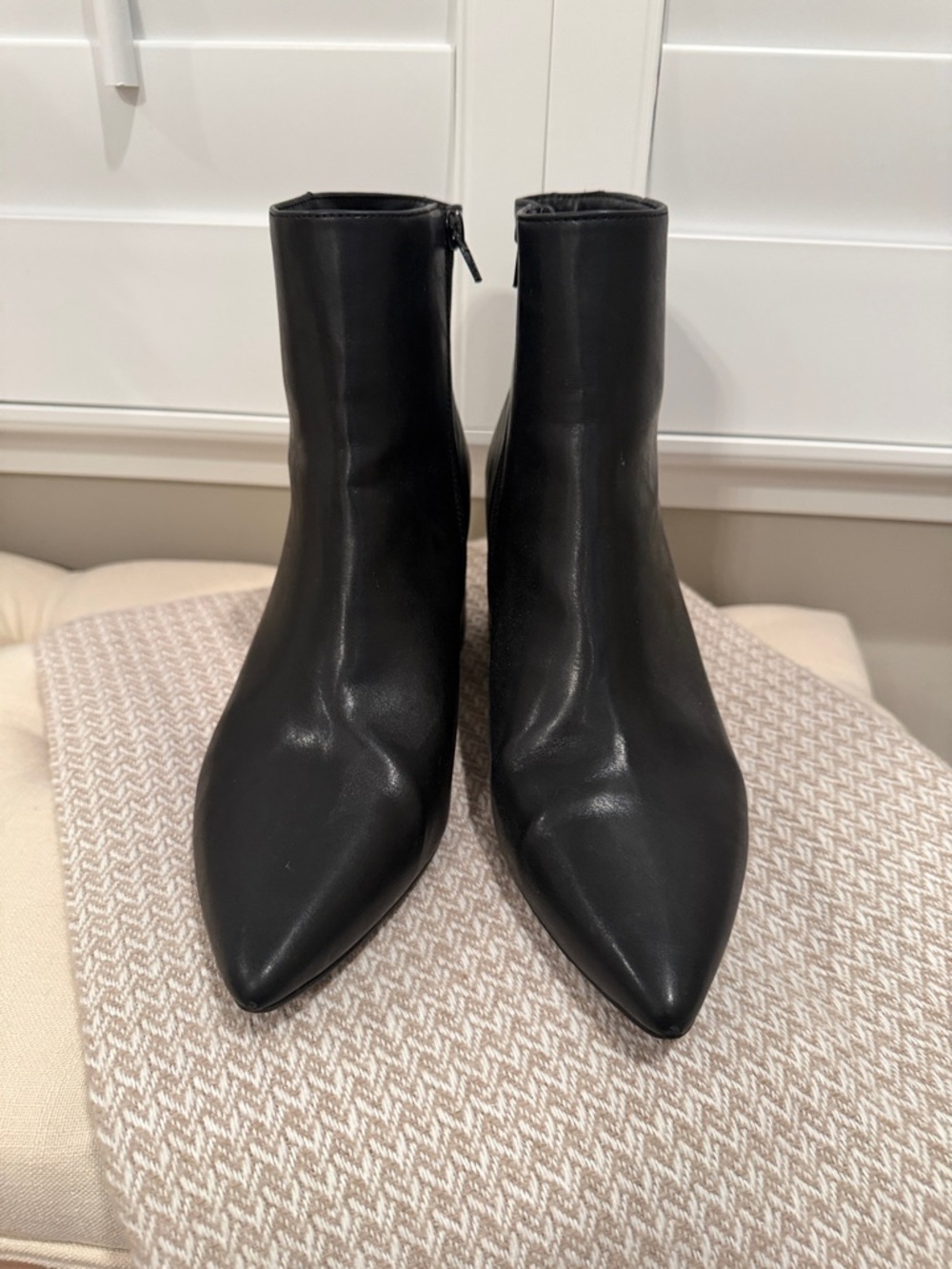 Madden Girl Black Pointed Toe Ankle Booties